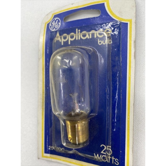 GE 25w Appliance Light Bulb double contact Bayonet Base 25T8 DC T8 - Picture 4 of 7